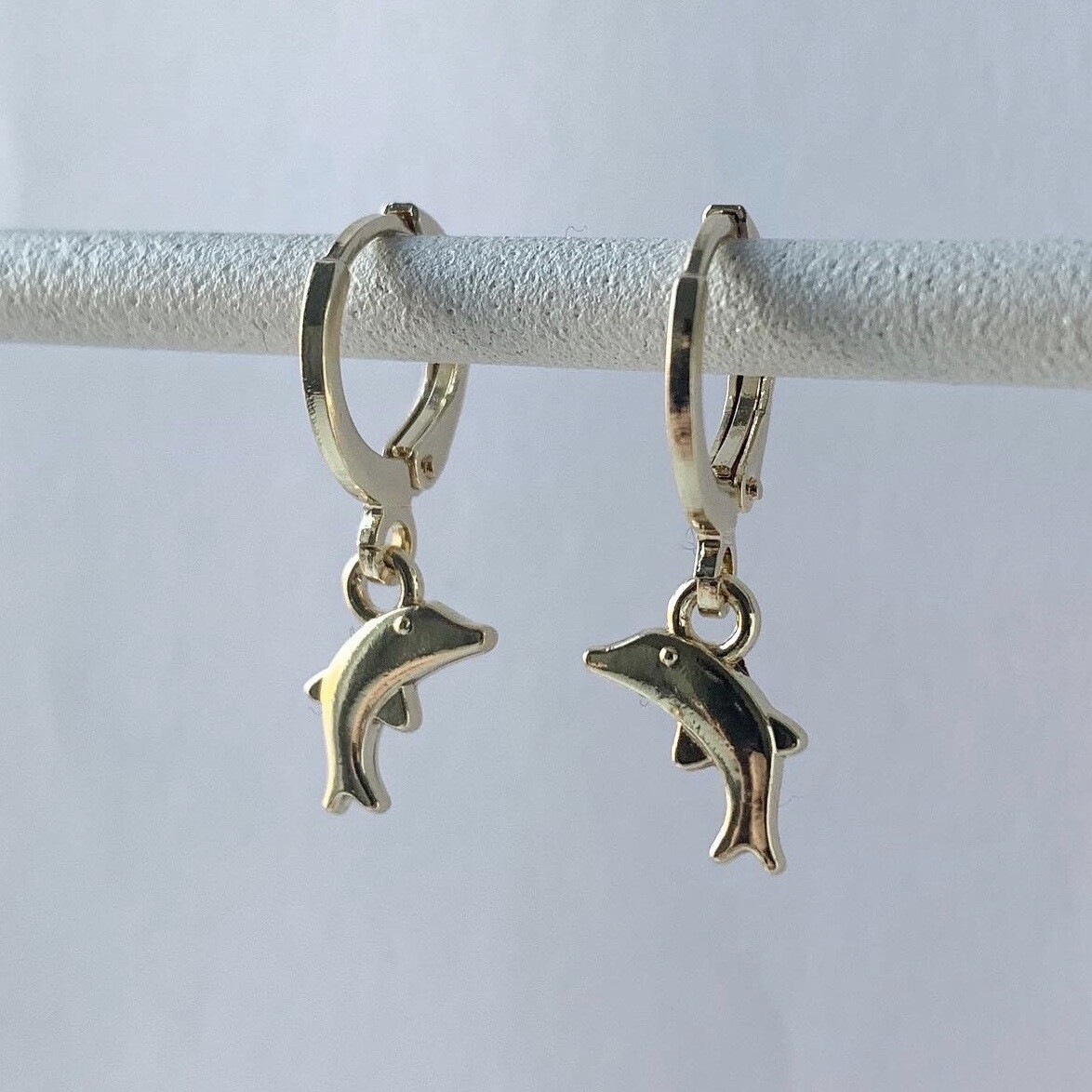 Tiny dolfijntjes oorbellen goud
