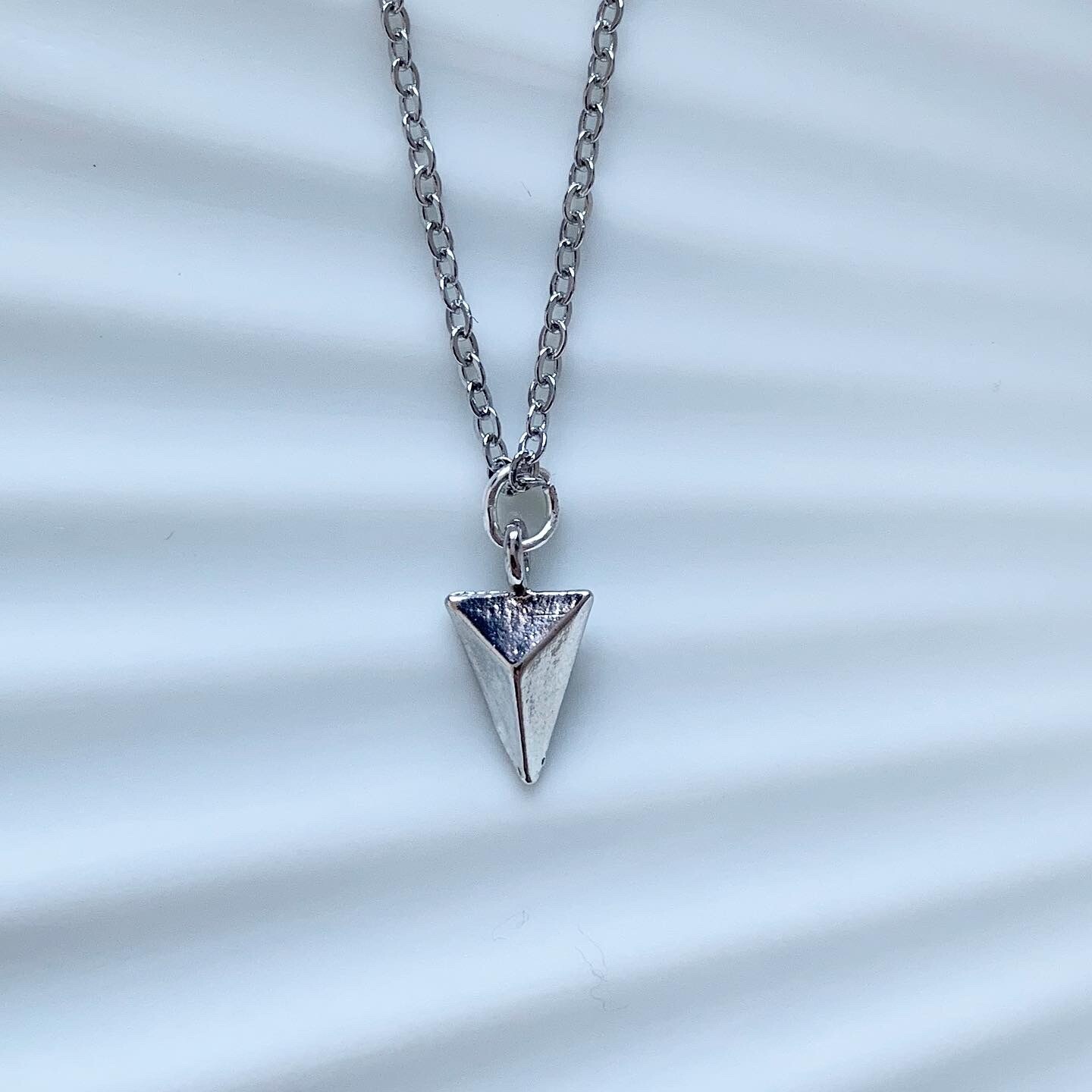 Triangle ketting zilver