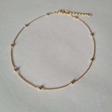 Beads enkelbandje goud/925 sterling zilver