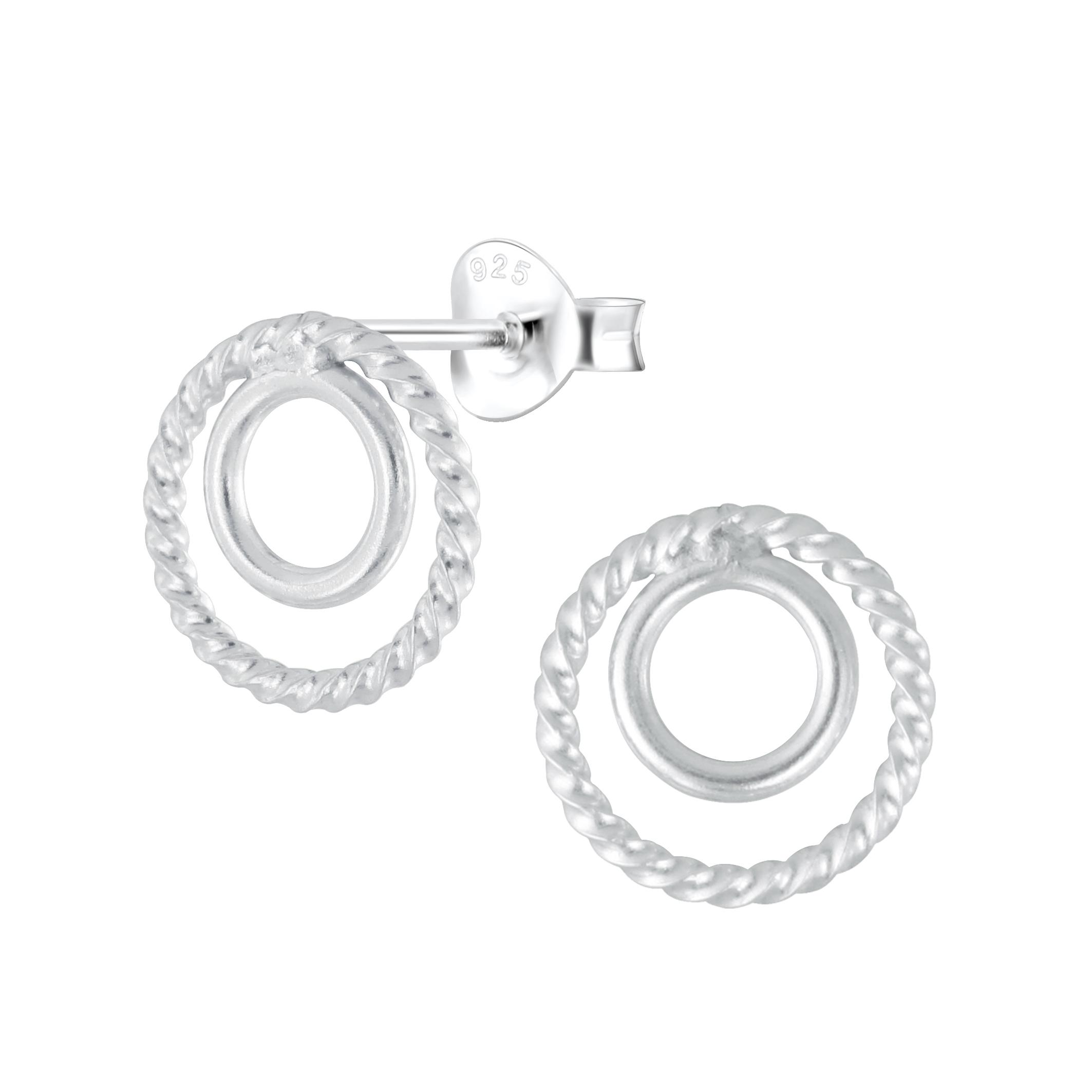 Kleine driehoek Sterling zilveren stud oorbellen Edgy moderne sieraden oorbellen cadeau voor haar CST002 Sieraden Oorbellen Oorknopjes 