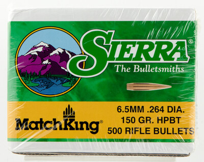 Sierra Matchking, Sierra 1755c .264 150 Hpbt Match               500