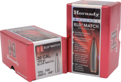 Hornady Eld Match, Horn 30313  Bull .308 155 Eldm              100/15
