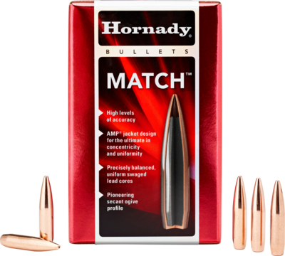 Hornady Match, Horn 30501  Bull .308 168 Bthp              100/15