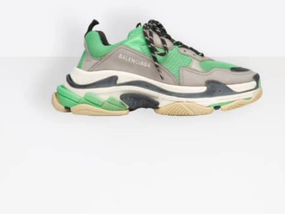 Balenciaga triple s green gray