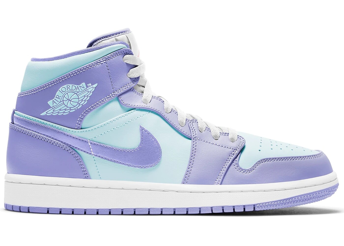 Jordan 1 Mid Purple Aqua                