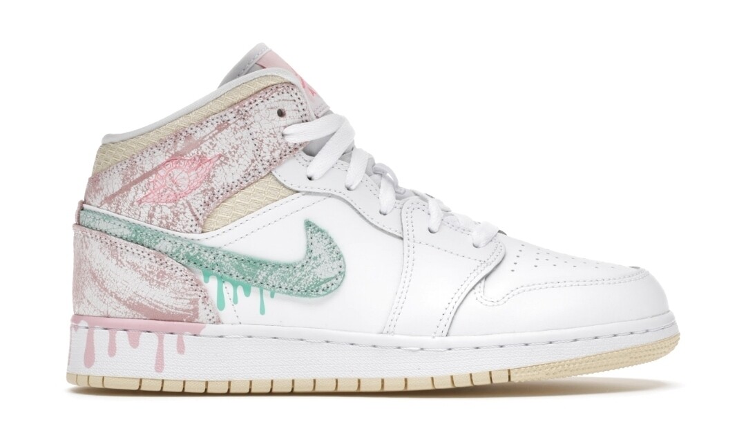 Jordan 1 Mid Paint Drip              