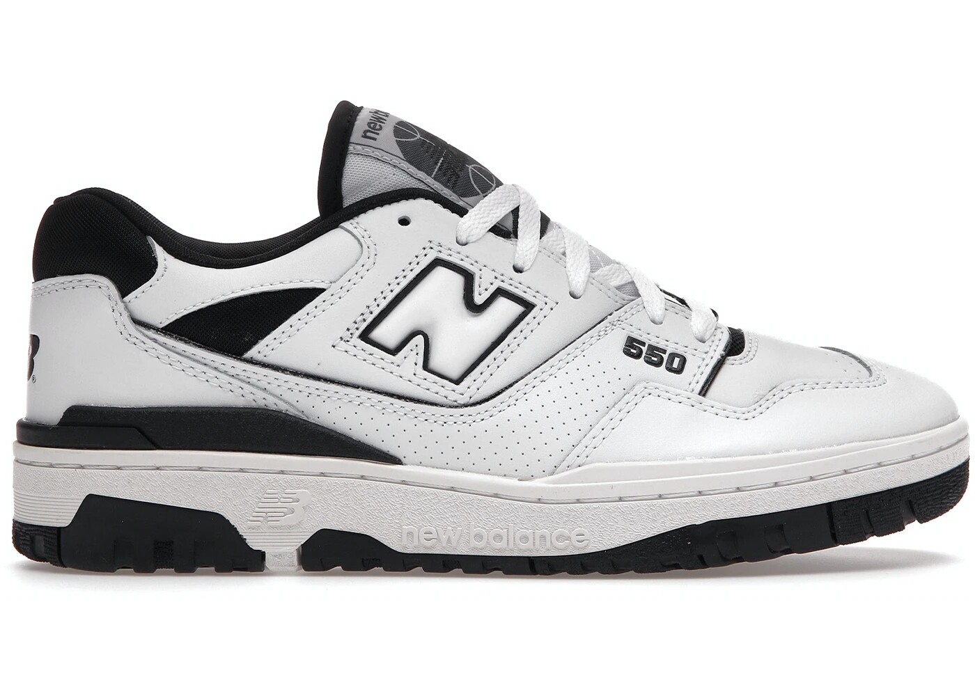 New Balance 550 white black