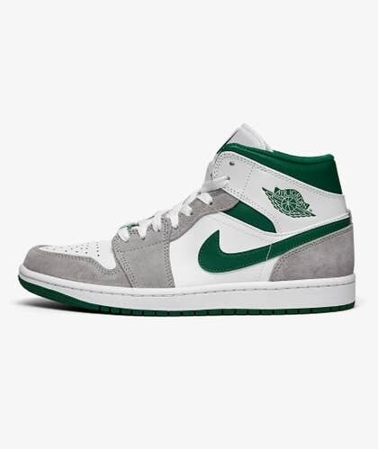 Jordan 1 Mid Grey Green