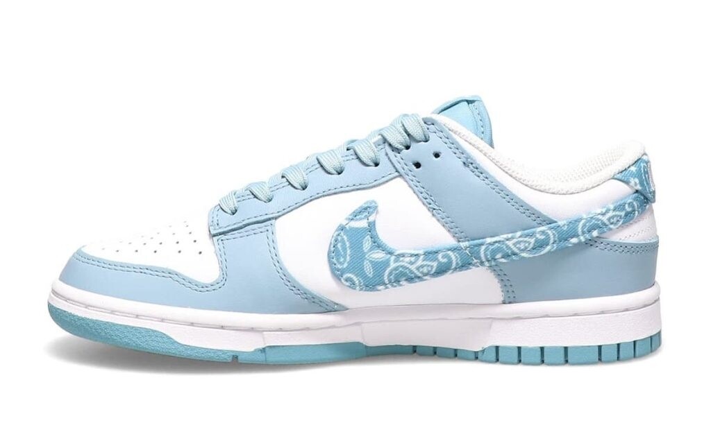  Nike dunk low blue paisley           