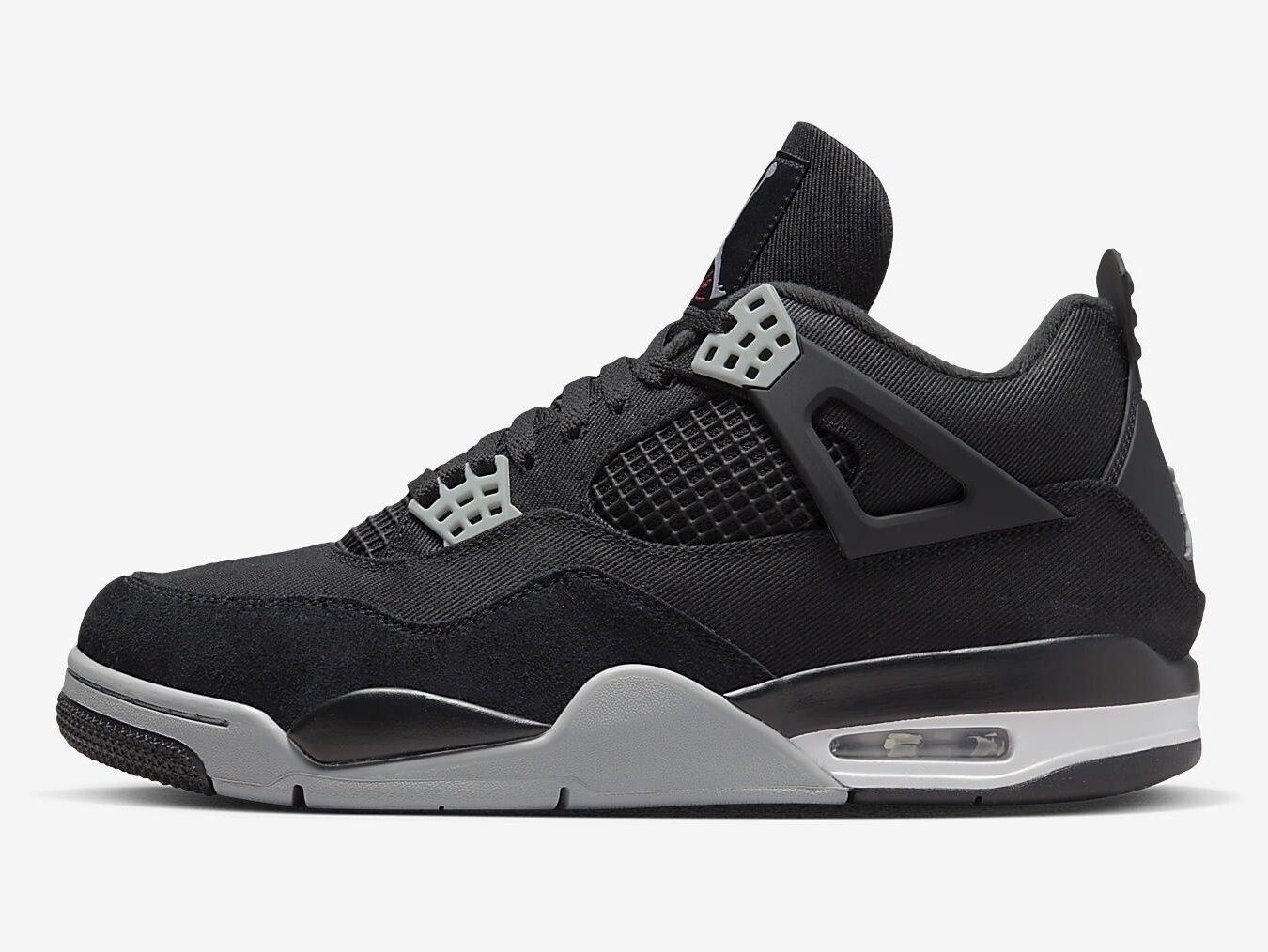 jordan 4 black canvas       