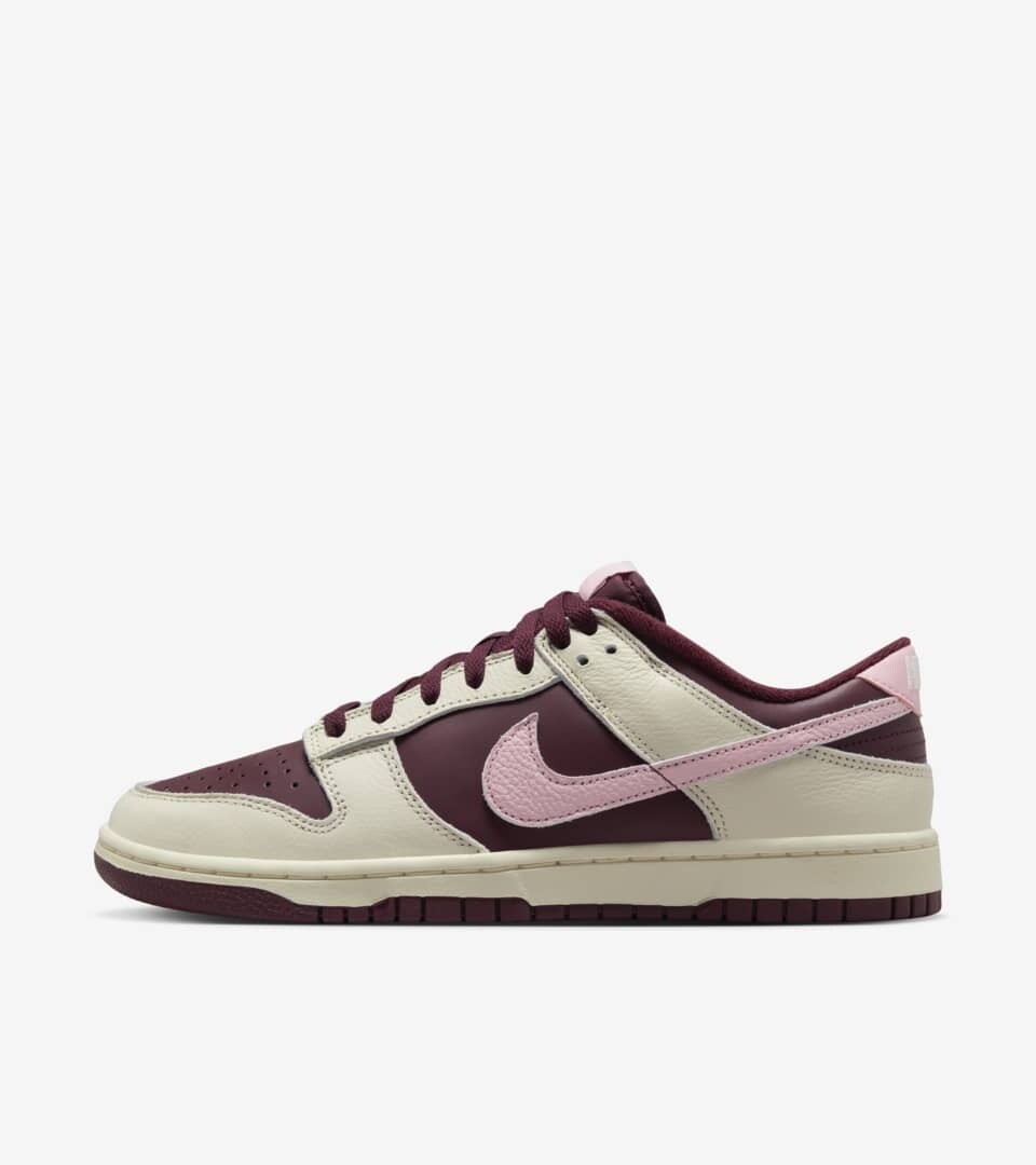 Nike Dunk low night maroon and medium soft pink