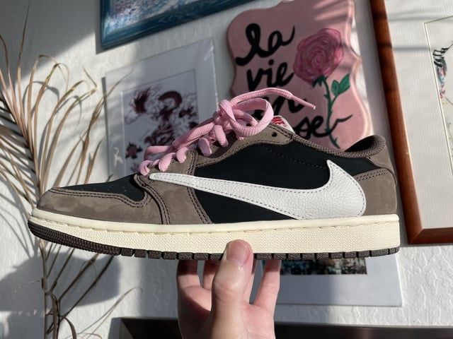 Air Jordan 1 Retro Dupe Low Travis Scott - Marron / Noir - 