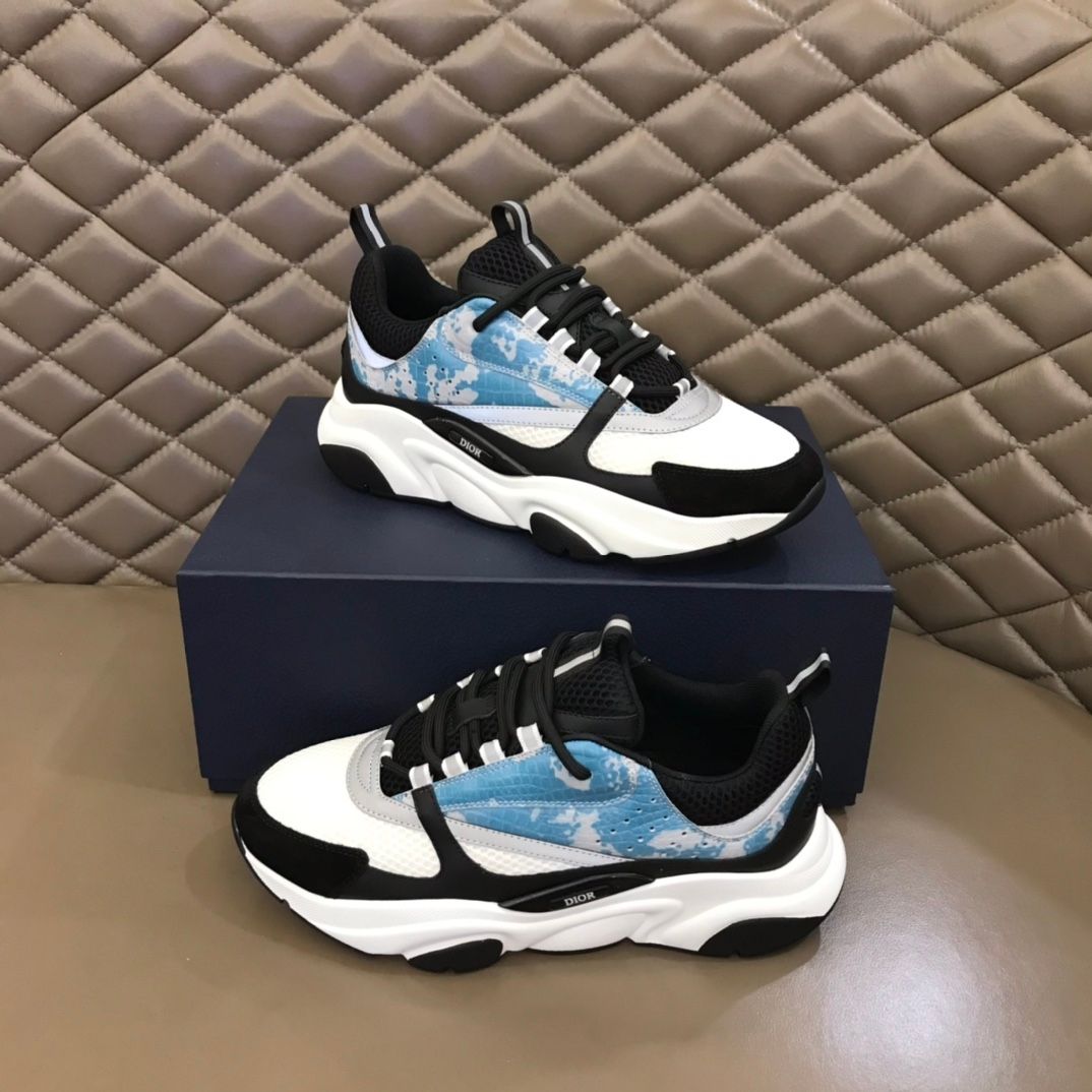 Sneaker Dior B22 dupe snake light blue