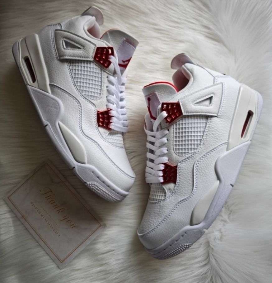 Jordan 4 retro metallic red 43