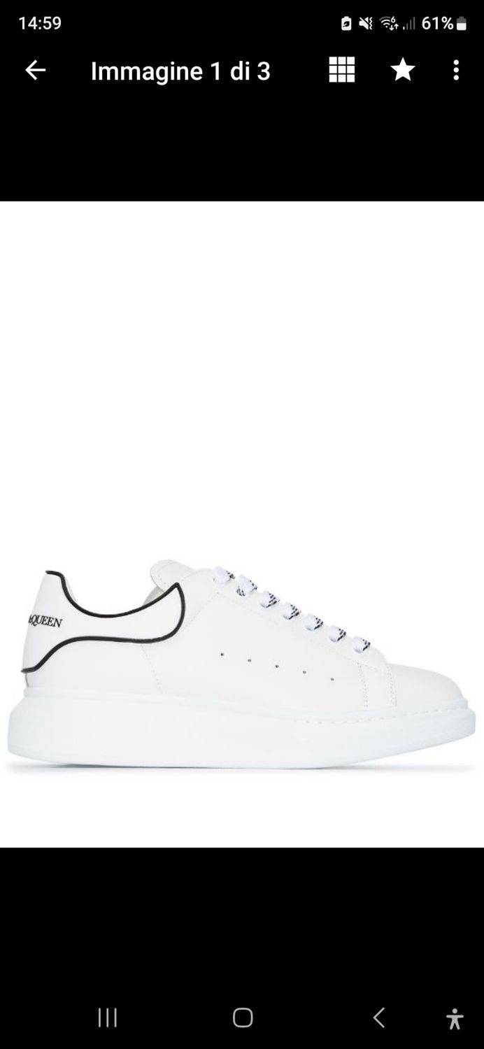 Alexander mcqueen larry white size 38