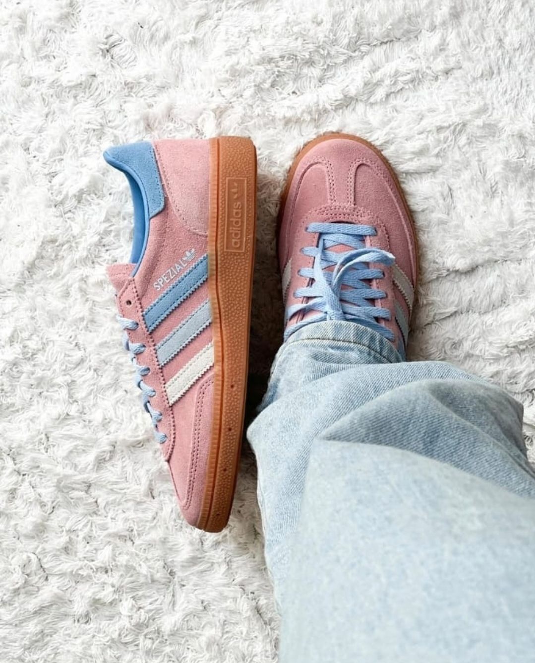 Adidas Spezial pink and blue sky 