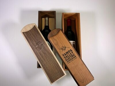 Custom Carved Corporate Gift Wine Box