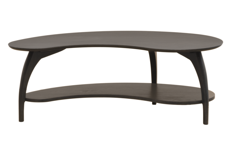 Tibro Kidney-Shaped Coffee Table