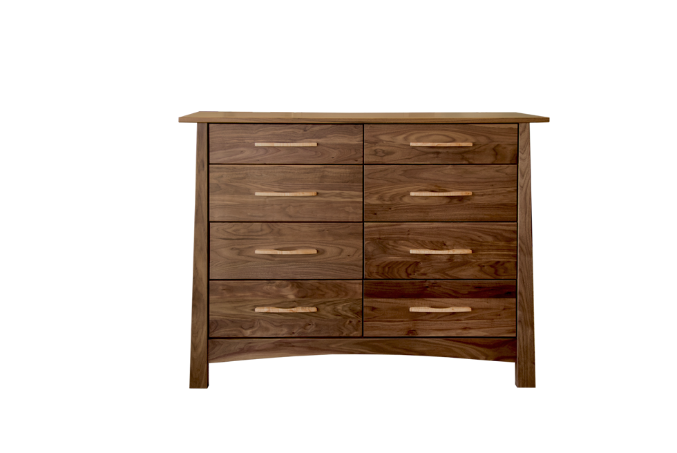 Reflections Walnut 8 Drawer Dresser