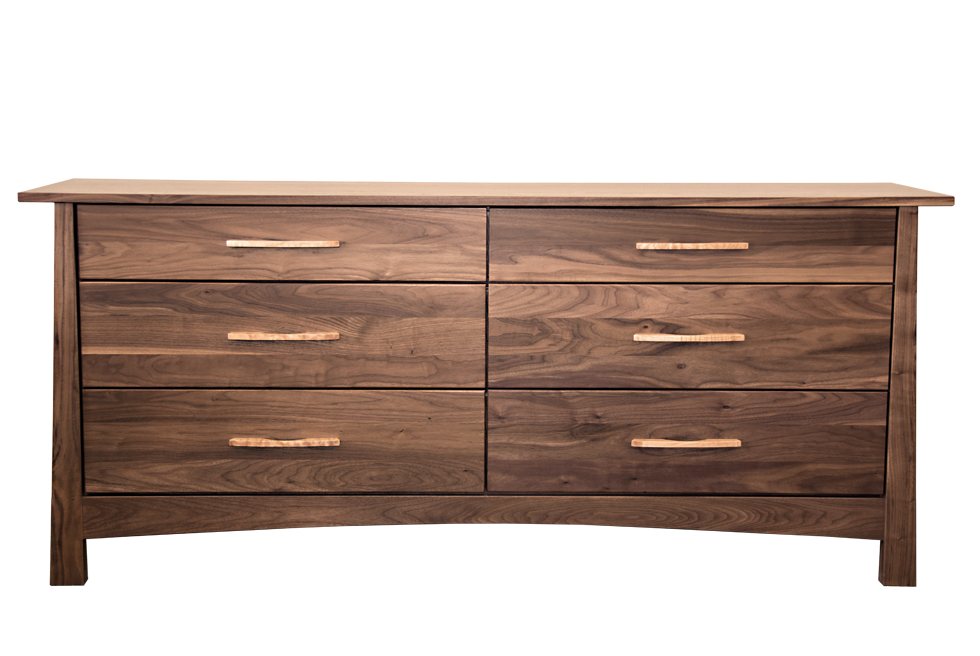 Reflections Walnut 6 Drawer Dresser Reflections Walnut 6 Drawer Dresser