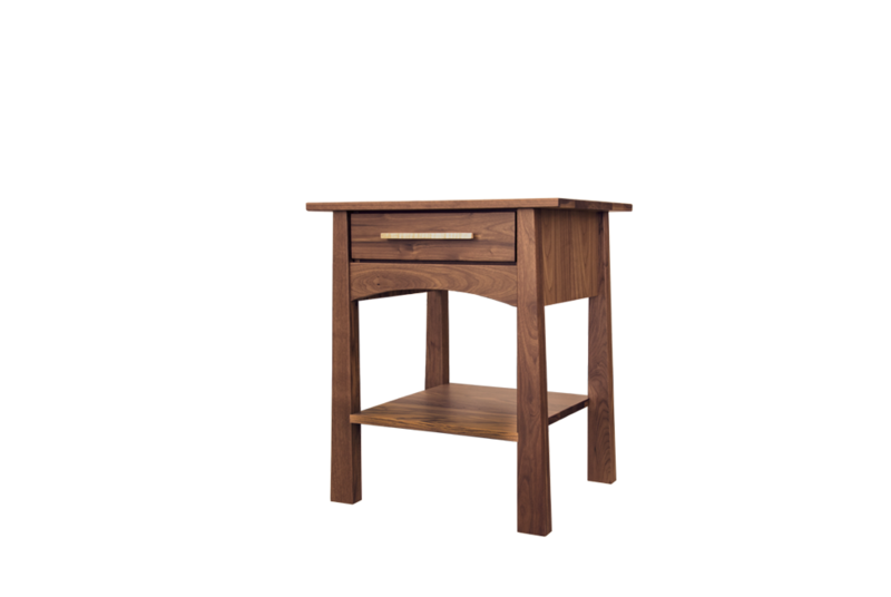 Reflections Walnut 1 Drawer Nightstand