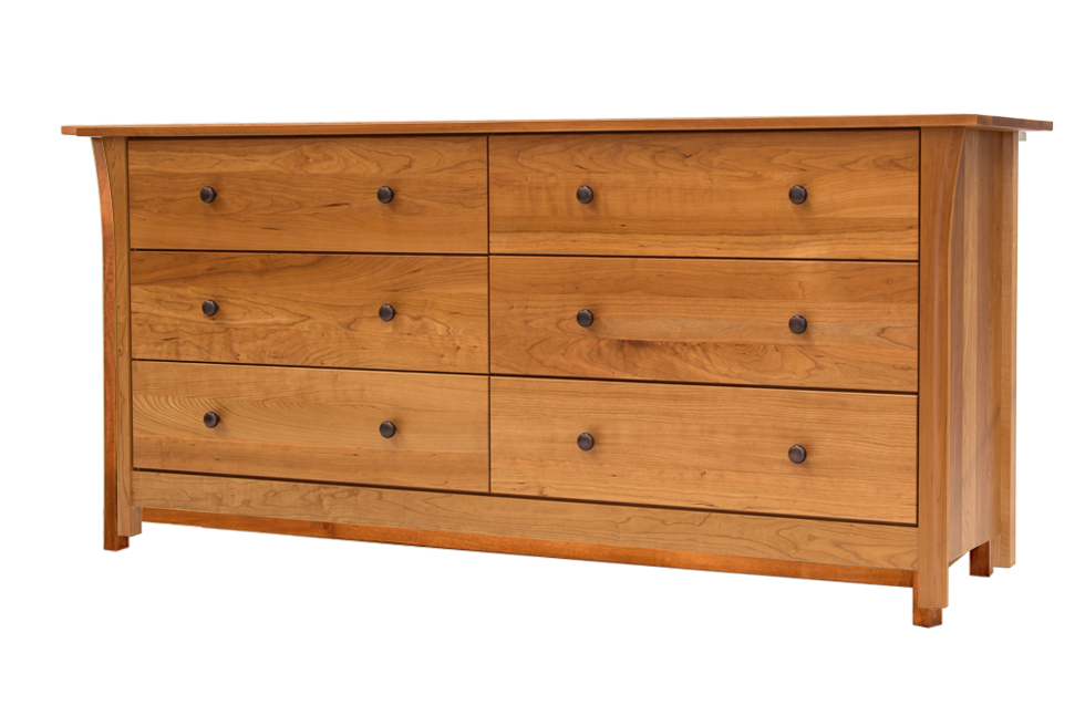 Cascadia 6 Drawer Dresser, Wood/Finish: C9536-1100 Cherry/Natural