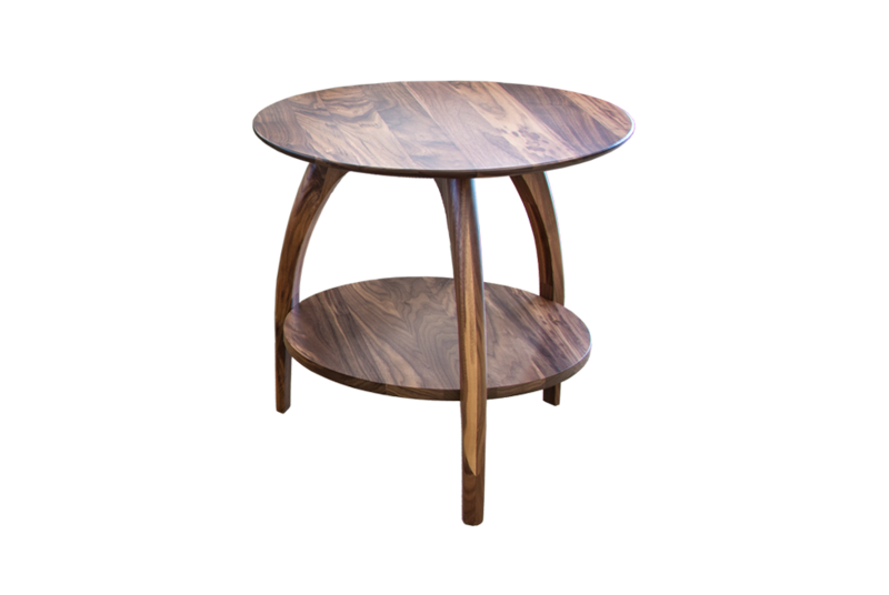 Tibro Limited Edition Walnut Round End Table