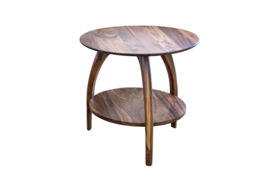 Tibro Limited Edition Walnut Round End Table