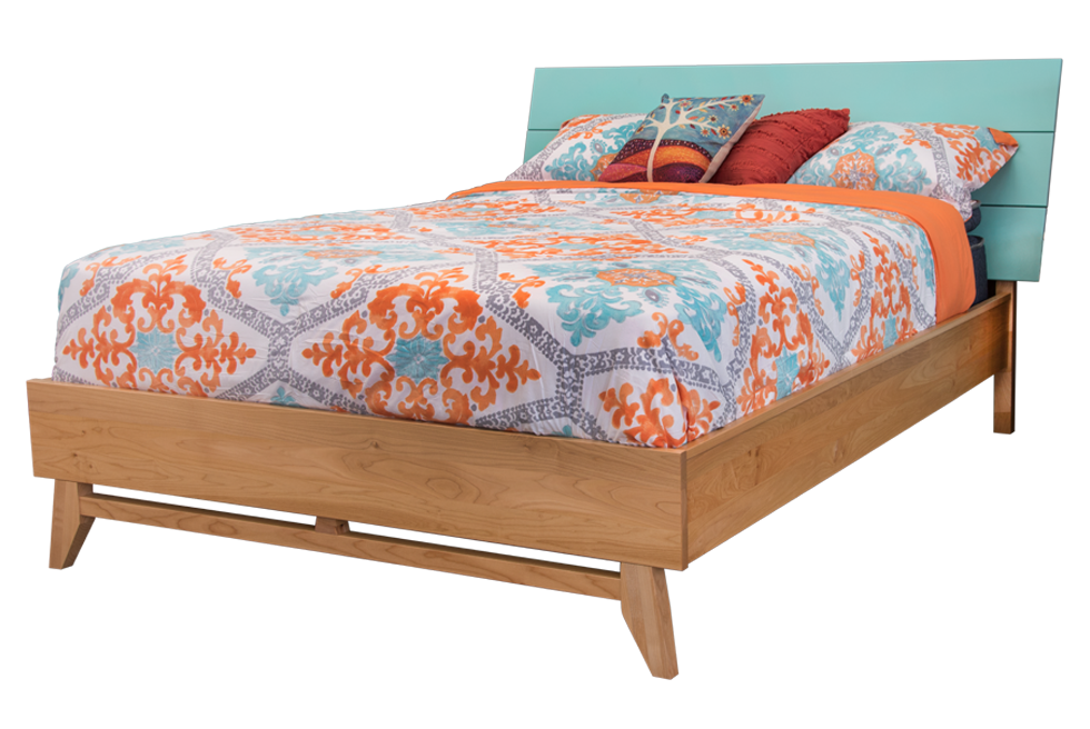 Montano Limited Edition Teal/Natural Maple Bed Montano Limited Edition Teal/Natural Maple Bed