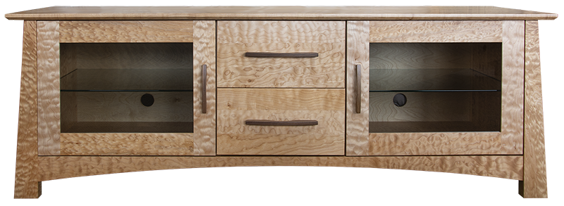 Reflections Media Console Figured Maple
