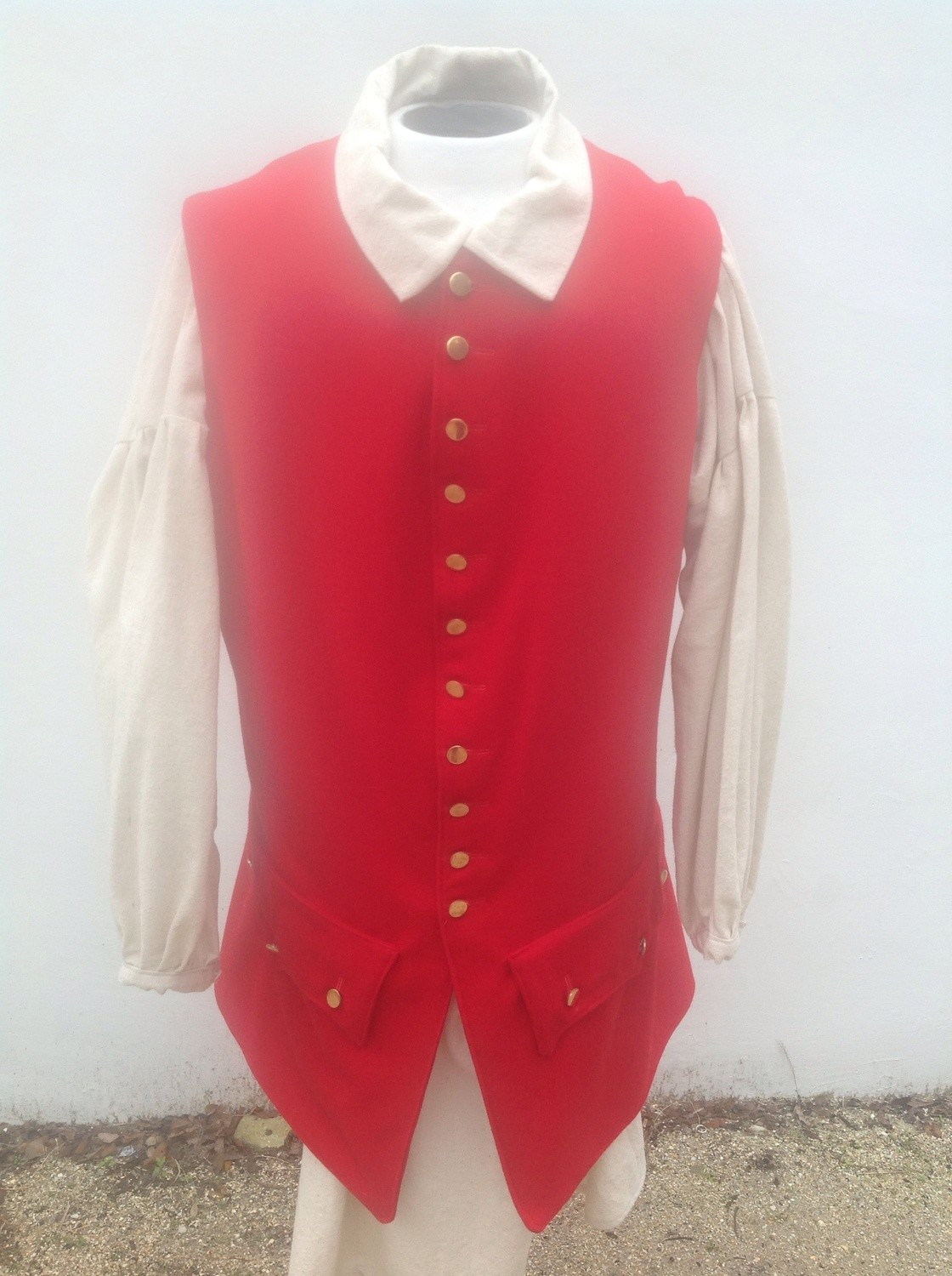 1740 Spanish Long Waistcoat-LINEN ONLY