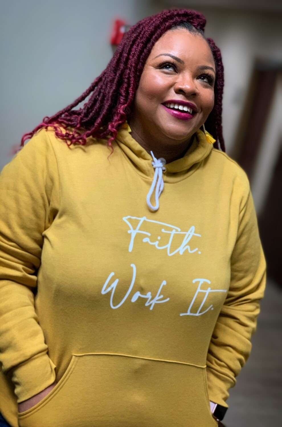 Faith. Work It. script Hoodie
