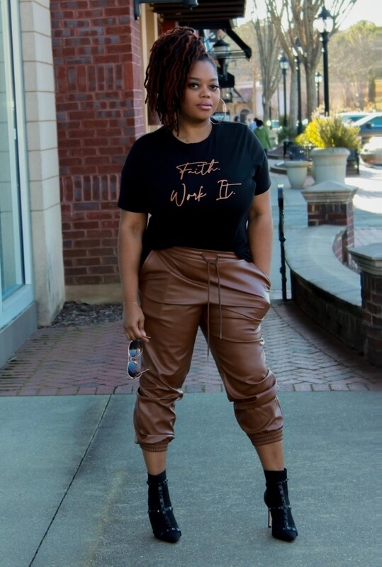 Faith. Work It. script t-shirt