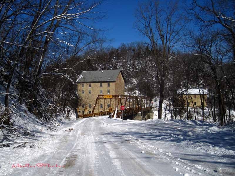 Motor Mill Cooperage from South of Bridge February, 2013