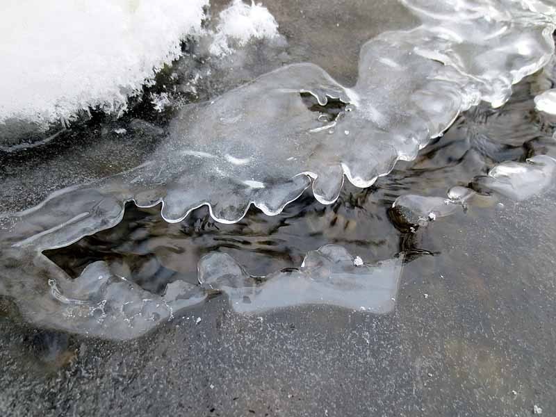 Scalloped Ice, Apple River Canyon Park, Illinois December, 2012