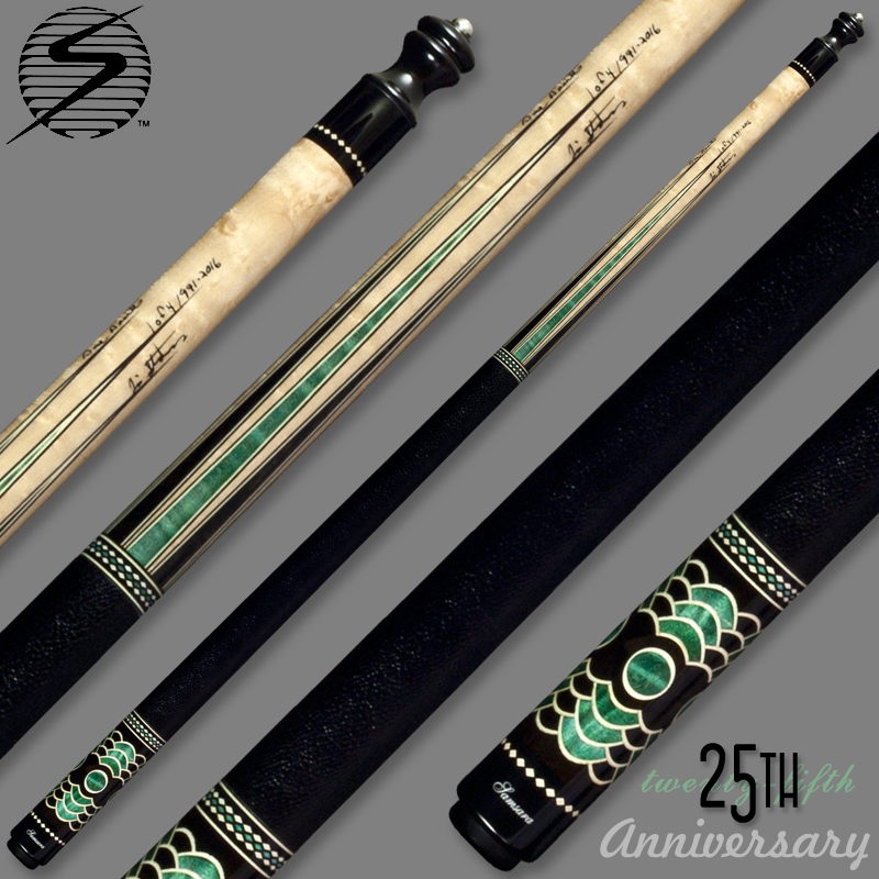 Samsara 25th Anniversary Cue - Green Wrapped -gently used in 100% MINT condition