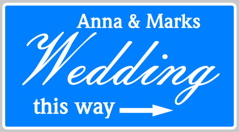 Wedding this way stencil, custom made to your names shabby chic pallet DIY