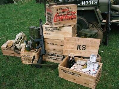 Crates & boxes, Ammo & Ration stencils