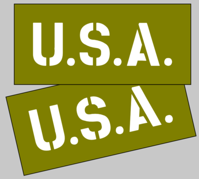 USA stencil for J eep d odge GMC Bonnet / U.S.A. stencil wartime ww2 military Vehicle