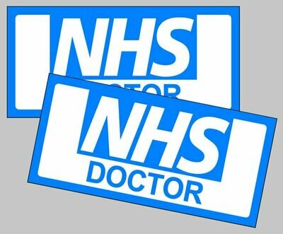 Magnetic car fridge sign NHS Nurse, Doctor, Midwife, District Nurse, Paramedic, Thankyou