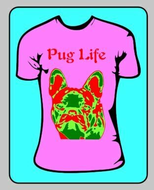 Pug Life Pop Art Stencils Pug Dog Pet
