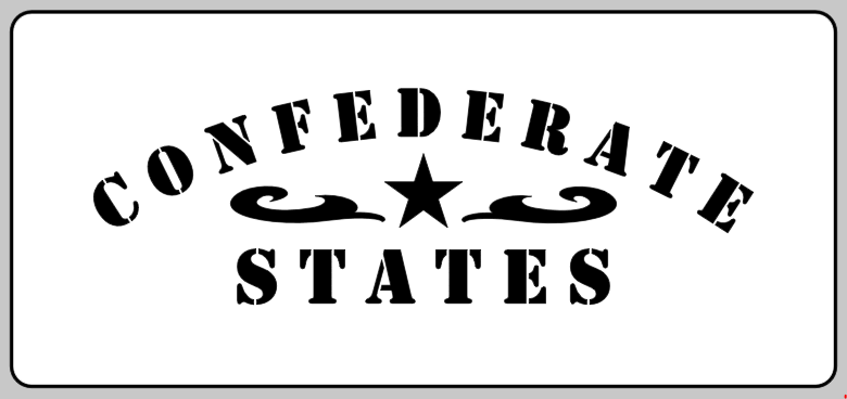 Confederate States stencil American Civil war  stencil set for re-enactors prop