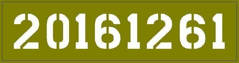 J eep d odge GMC Bonnet / Hood number stencil wartime ww2 military vehicle