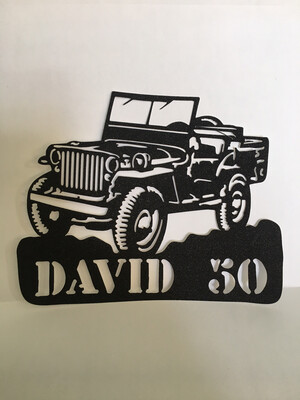Willys Ford Jeep Cake Topper