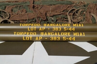 Bangalore torpedo tubes stencil set of 3