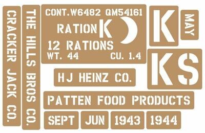 K Ration crate stencils inc plans to build stencil set