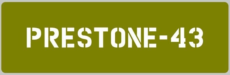 PRESTONE stencil set for re-enactors ww2 army J eep dodge GMC