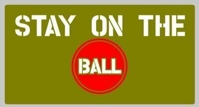 Stay on the ball stencil set for re-enactors ww2 army prop