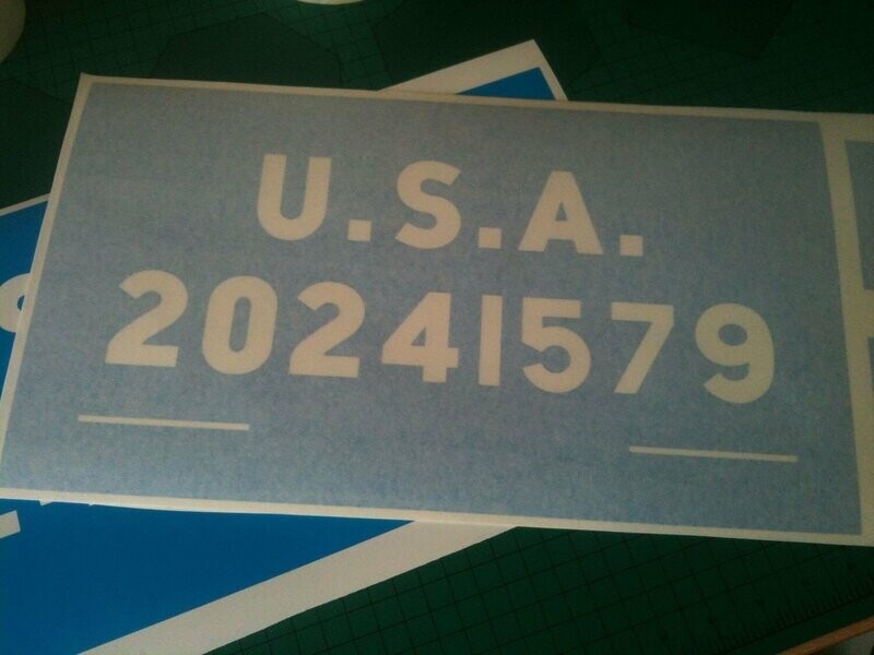 Factory font bonnet stencils to suit ww2 Army J eep d odge GMC