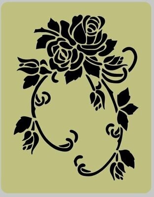 Floral (2) Shabby Chic furniture stencil